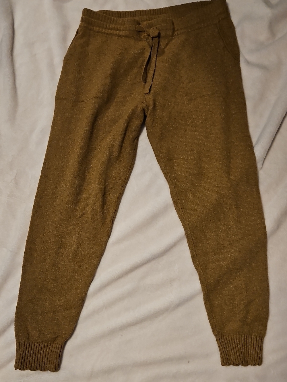LC Lauren Conrad Olive Knit Joggers
